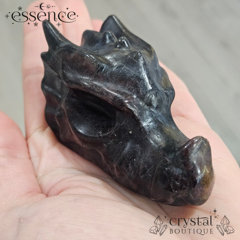 Firework Garnet Dragon Head Carvings