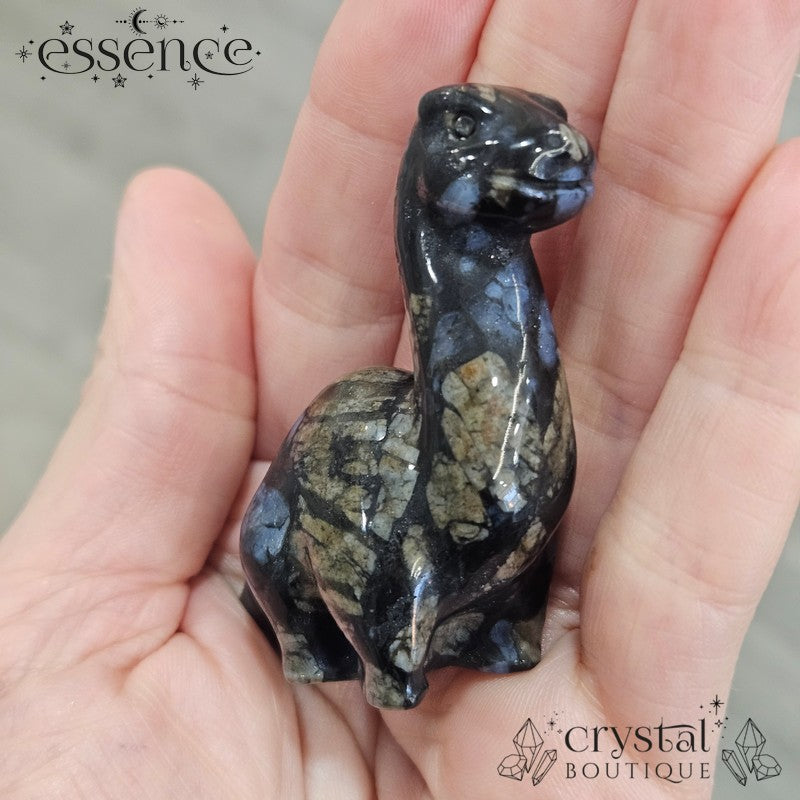 Blue Que Sera Dinosaur Carvings