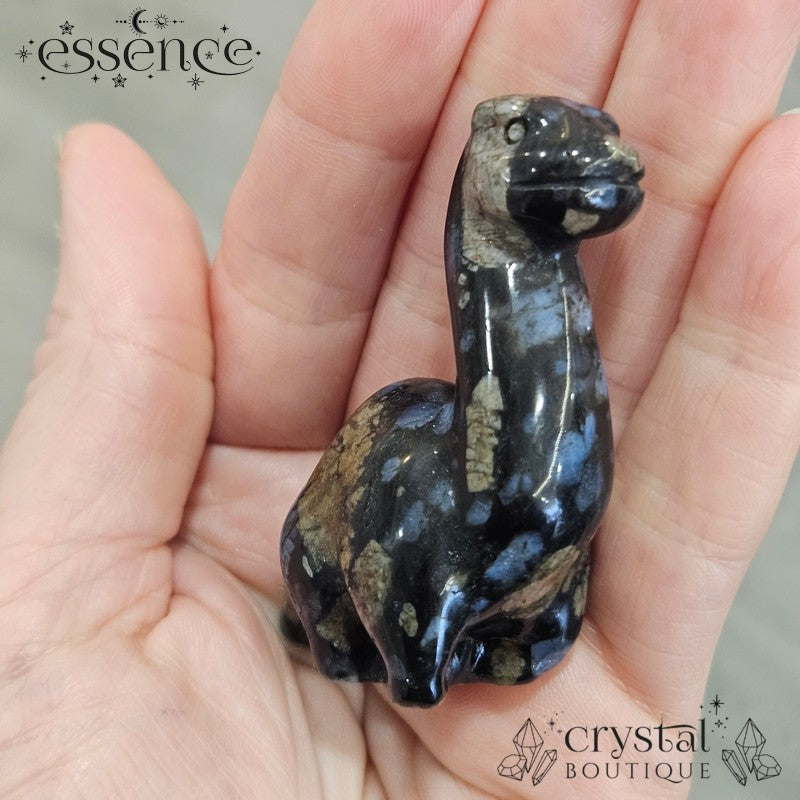 Blue Que Sera Dinosaur Carvings