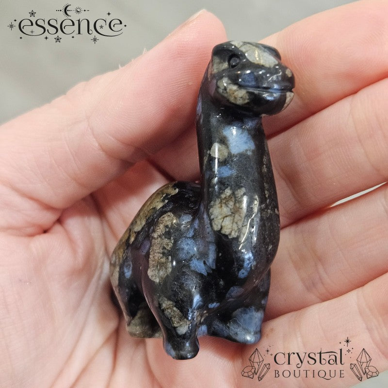 Blue Que Sera Dinosaur Carvings