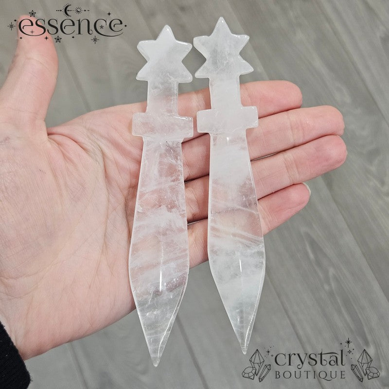 Clear Quartz Star Daggers