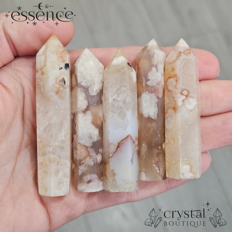 Flower Agate Mini Towers