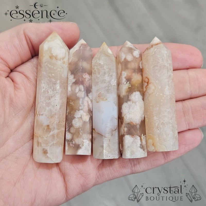Flower Agate Mini Towers