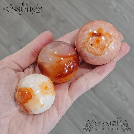 Carnelian Agate Spheres