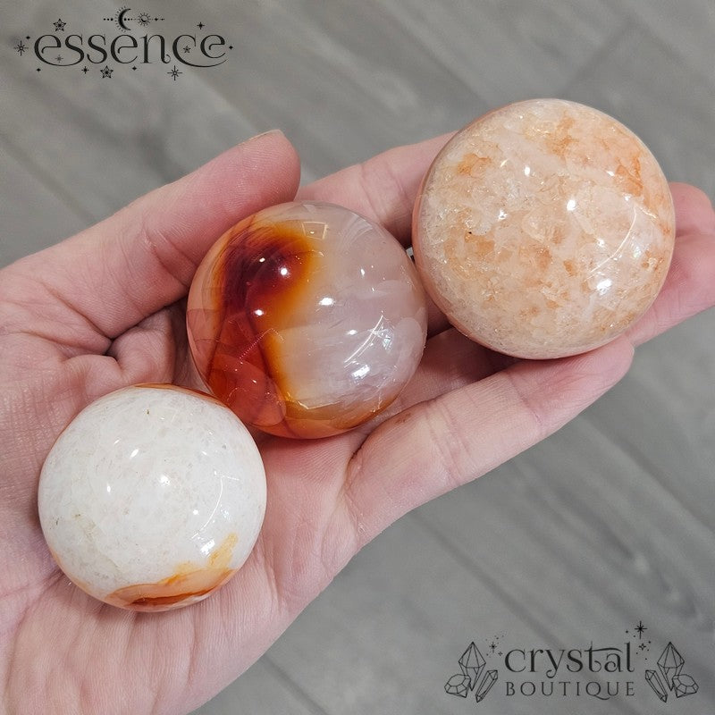Carnelian Agate Spheres