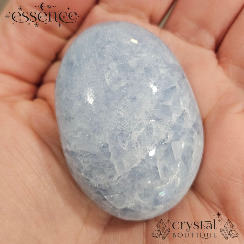 Blue Calcite Palm Stones