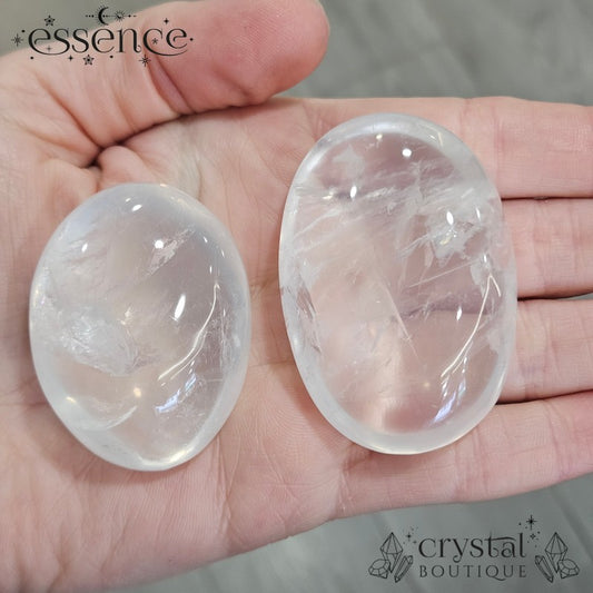Girasol Quartz Palm Stones