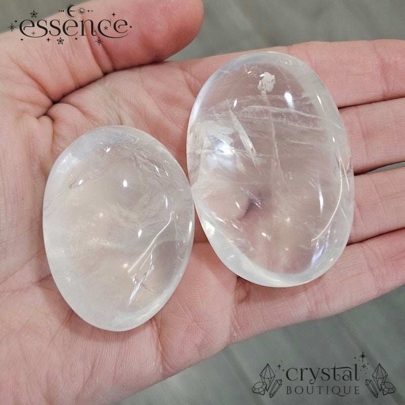 Girasol Quartz Palm Stones