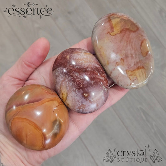Polychrome Jasper Palm Stones