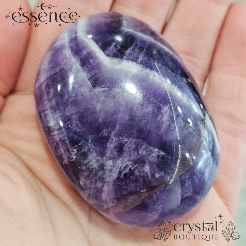 Chunky Chevron Amethyst palm stones
