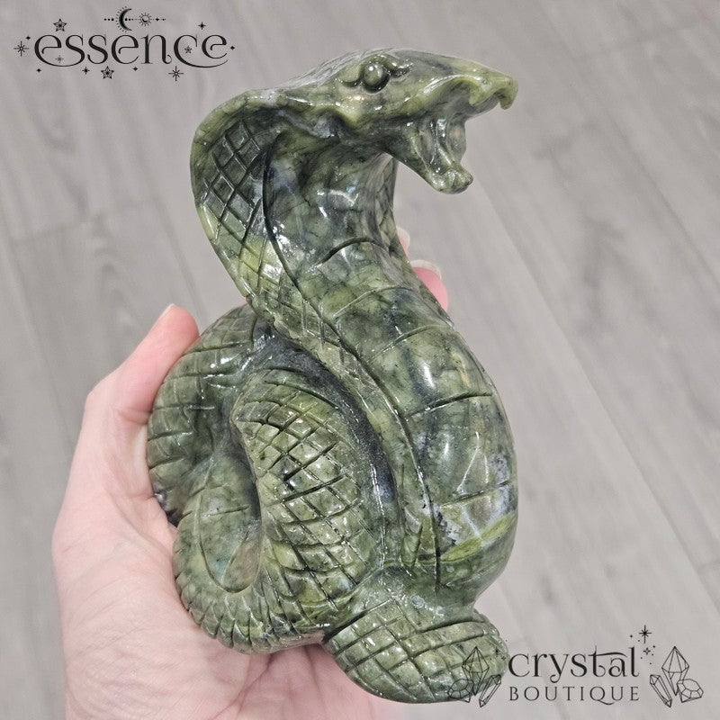 Serpentine Snake Carving
