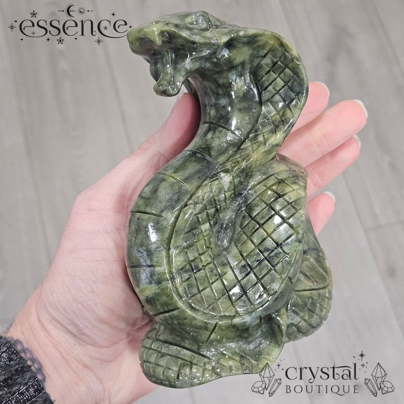Serpentine Snake Carving