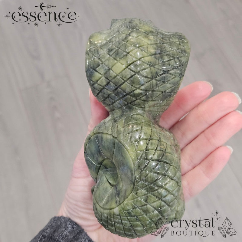 Serpentine Snake Carving