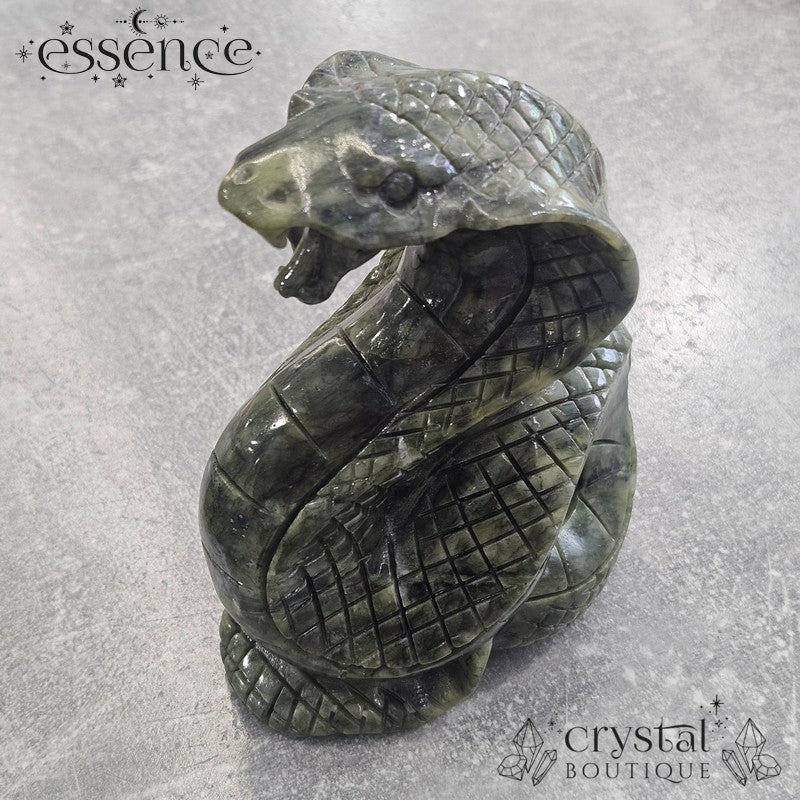 Serpentine Snake Carving