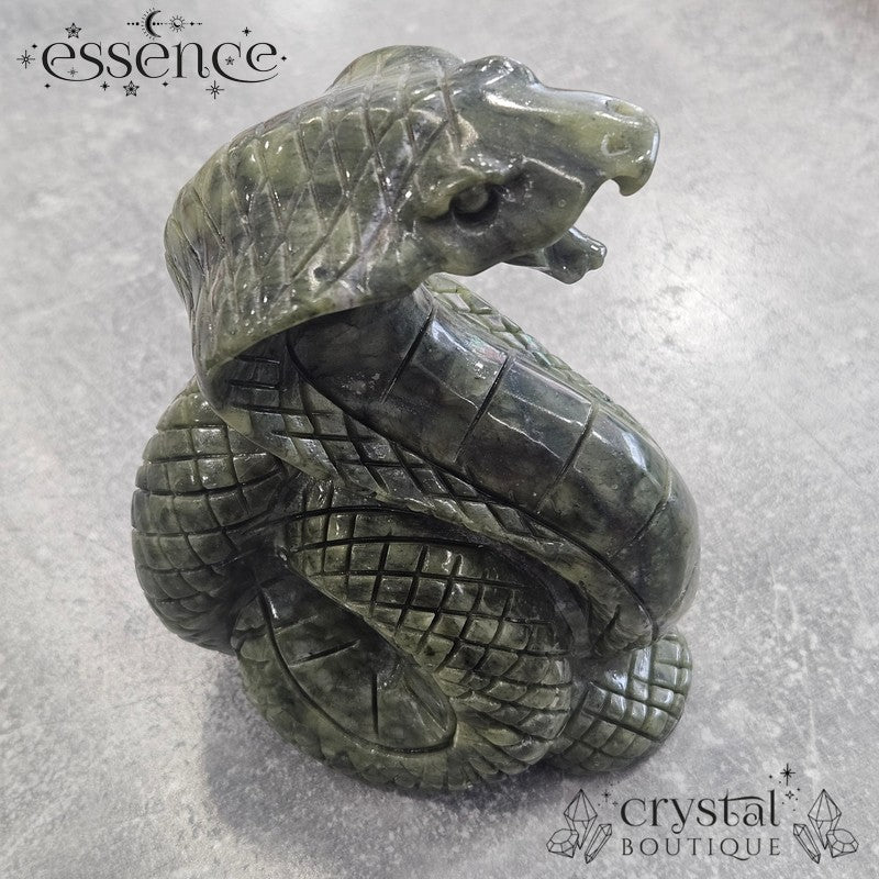 Serpentine Snake Carving
