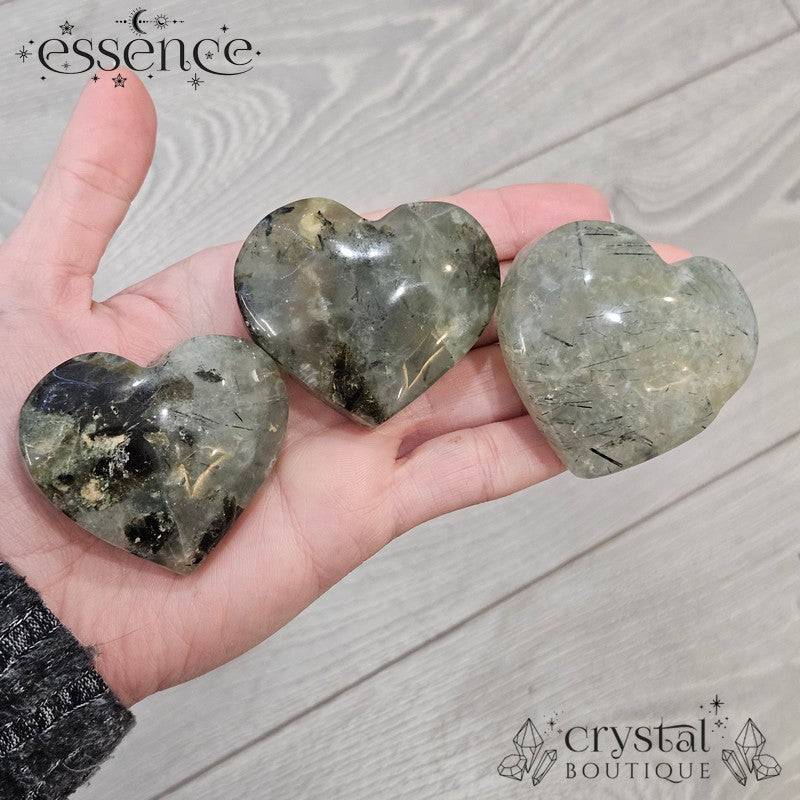 Prehnite Hearts