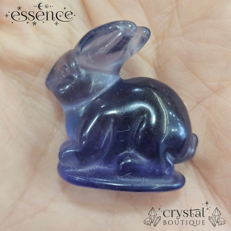 Fluorite Bunny Carvings