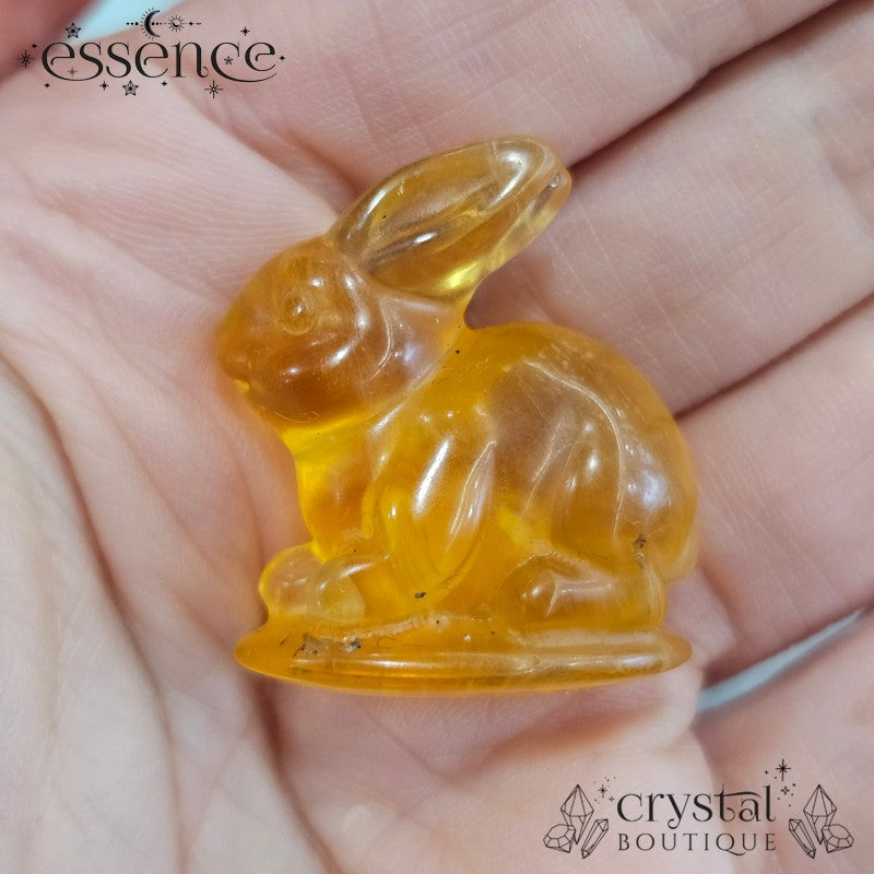 Fluorite Bunny Carvings