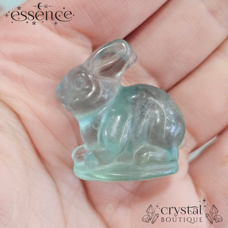 Fluorite Bunny Carvings