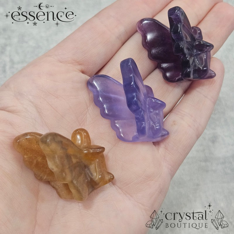 Fluorite Fairy Carvings