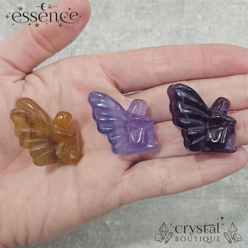 Fluorite Fairy Carvings