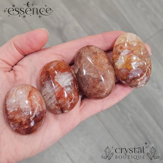 Fire Quartz (Hematoid Quartz) Palm Stones