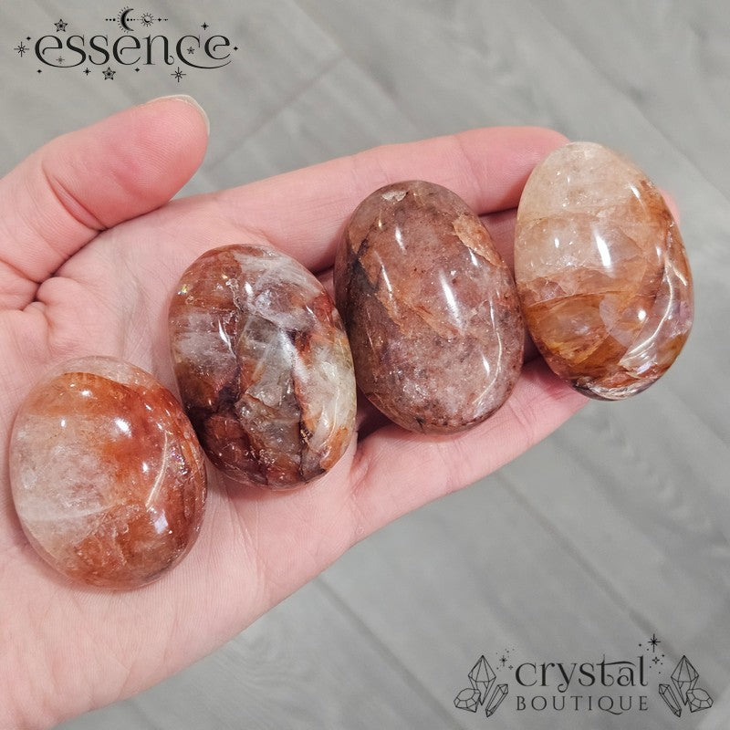 Fire Quartz (Hematoid Quartz) Palm Stones