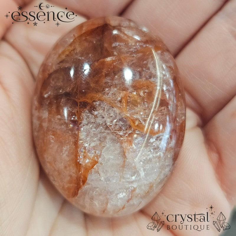 Fire Quartz (Hematoid Quartz) Palm Stones