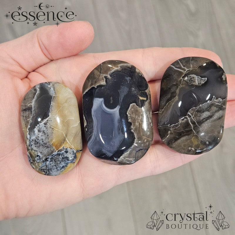 volcano Agate Palm Stones