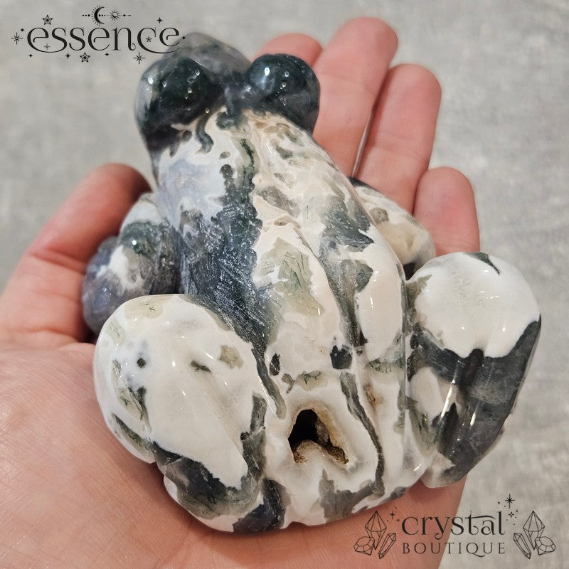 Moss Agate Frogs