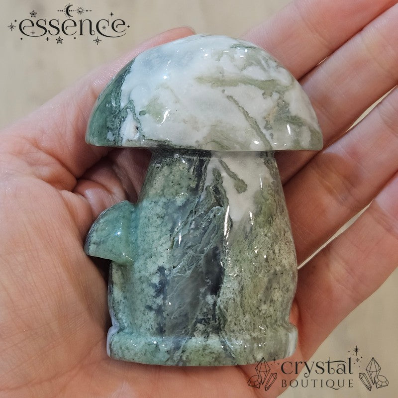 Moss Agate Mushroom