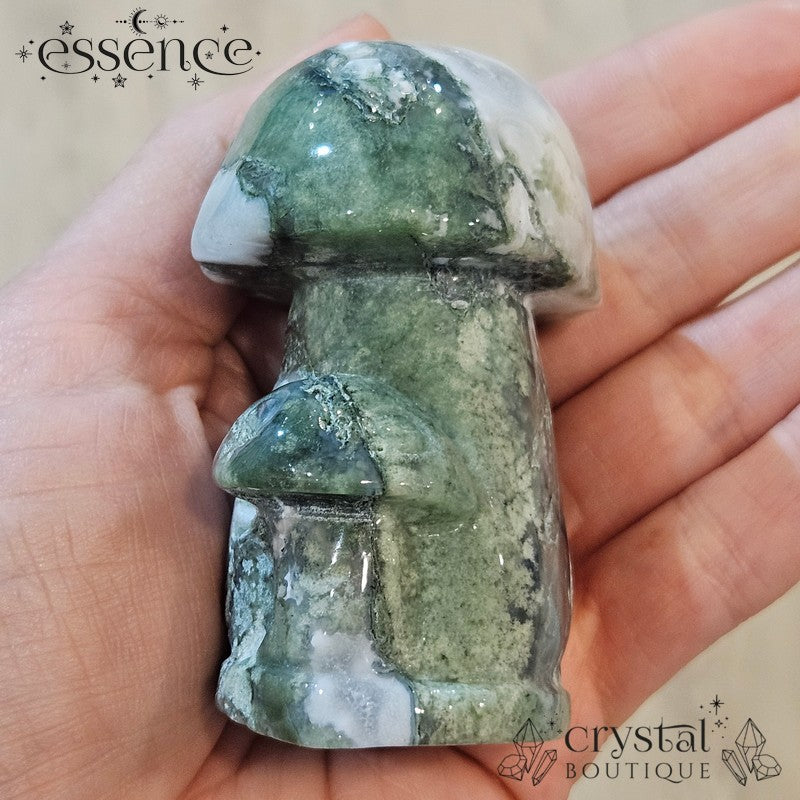 Moss Agate Mushroom