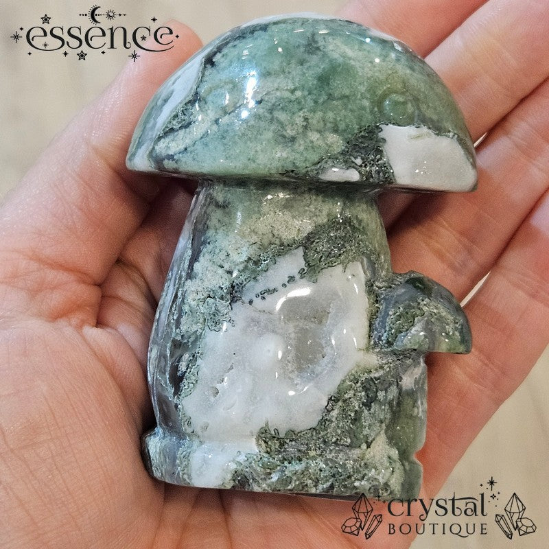 Moss Agate Mushroom