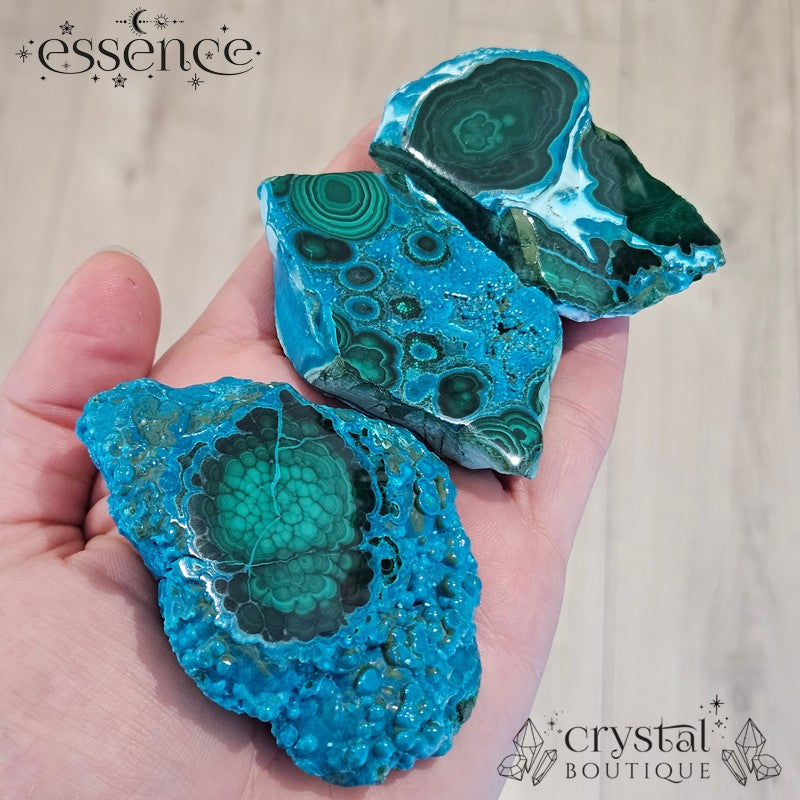 Chrysocolla with Malachite