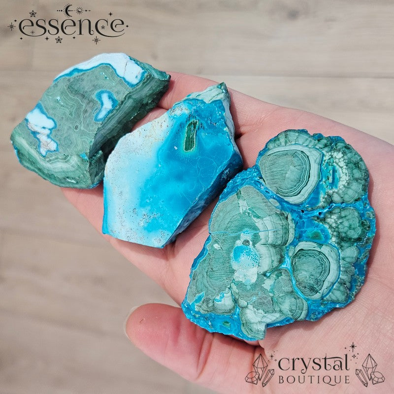Chrysocolla with Malachite