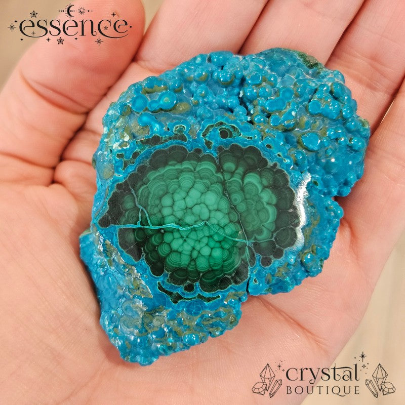 Chrysocolla with Malachite
