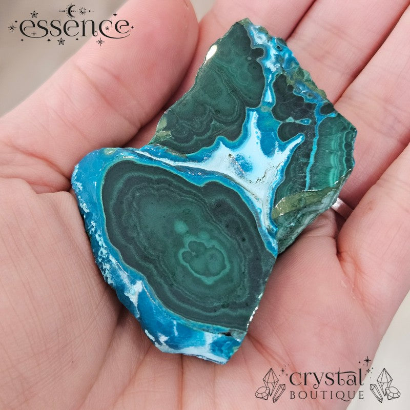 Chrysocolla with Malachite