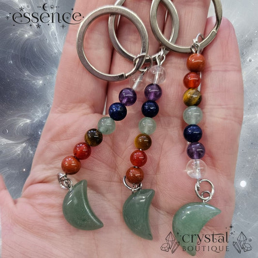 Green Aventurine Chakra Key Ring