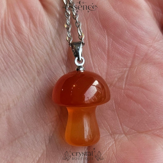 Carnelian Mushroom Necklace