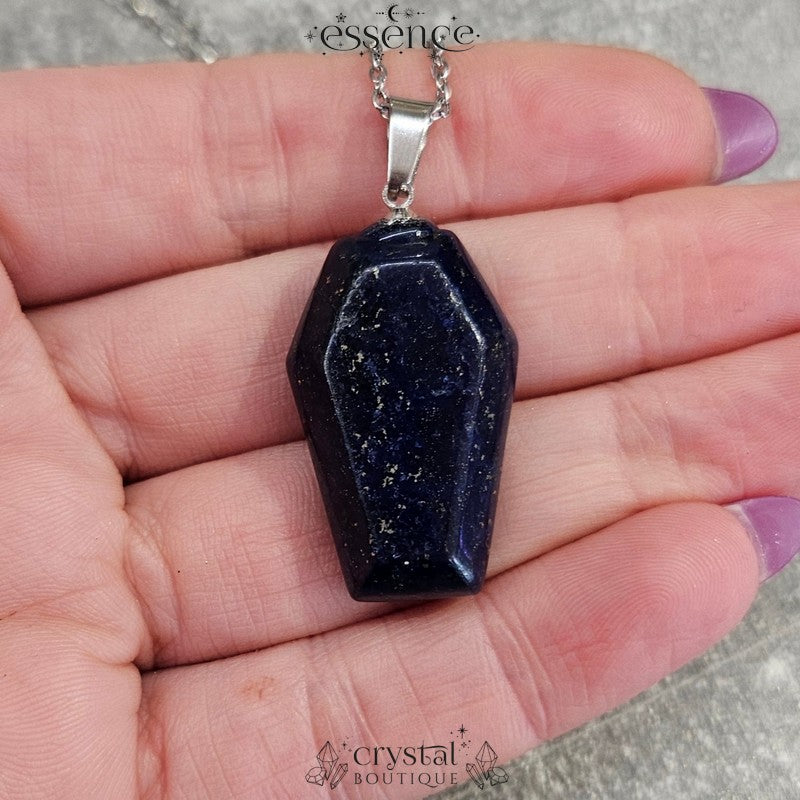 Lapis Lazuli Coffin Necklace