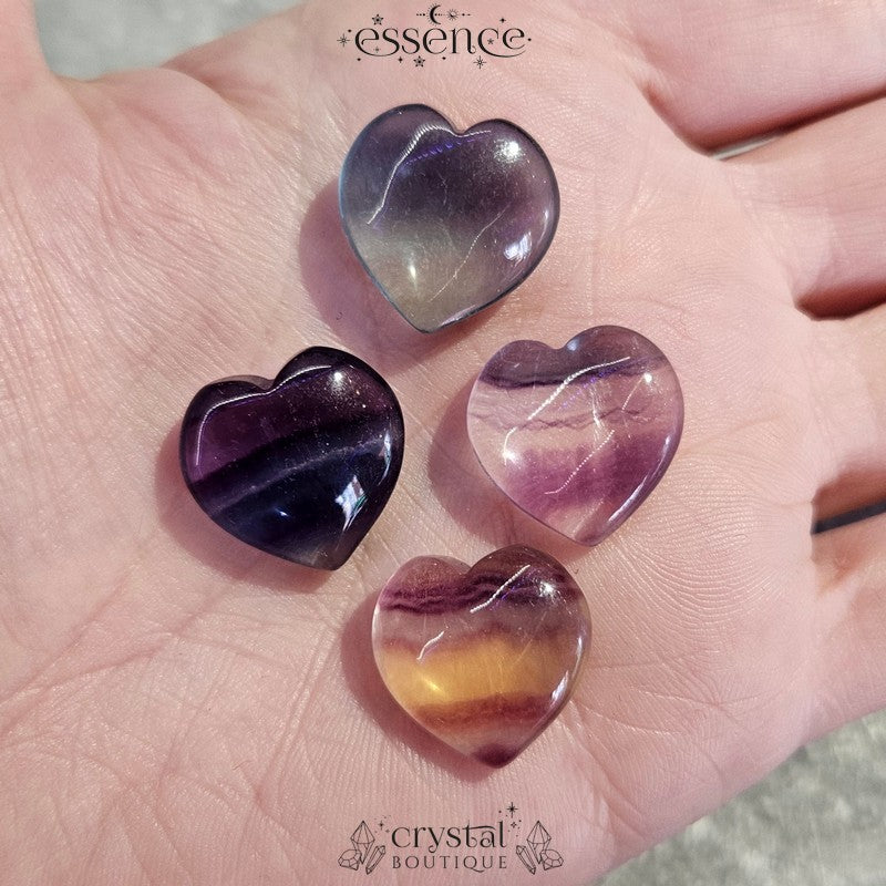 Mini Fluorite Hearts