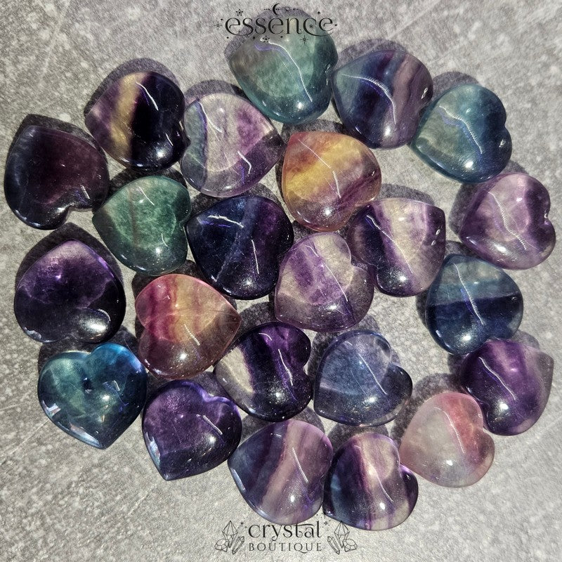 Mini Fluorite Hearts