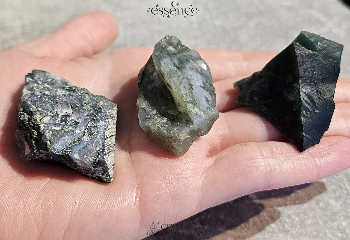 Moss Agate Raw Chunks