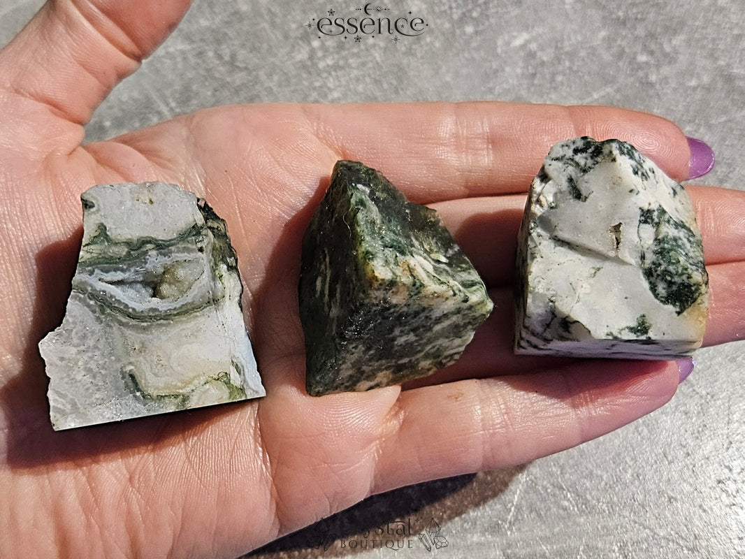 Moss Agate Raw Chunks