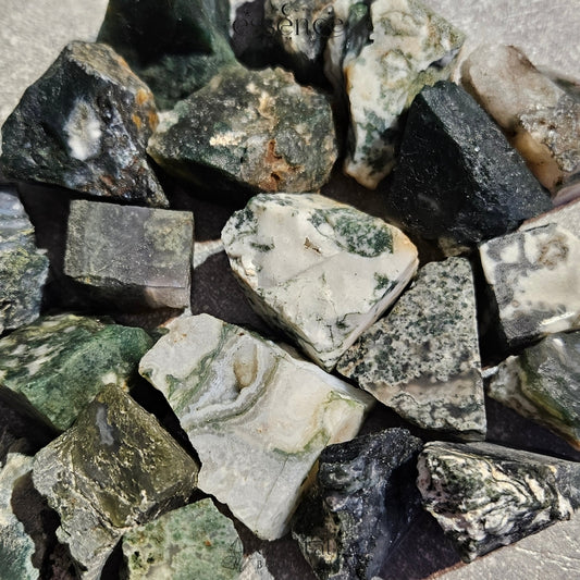 Moss Agate Raw Chunks