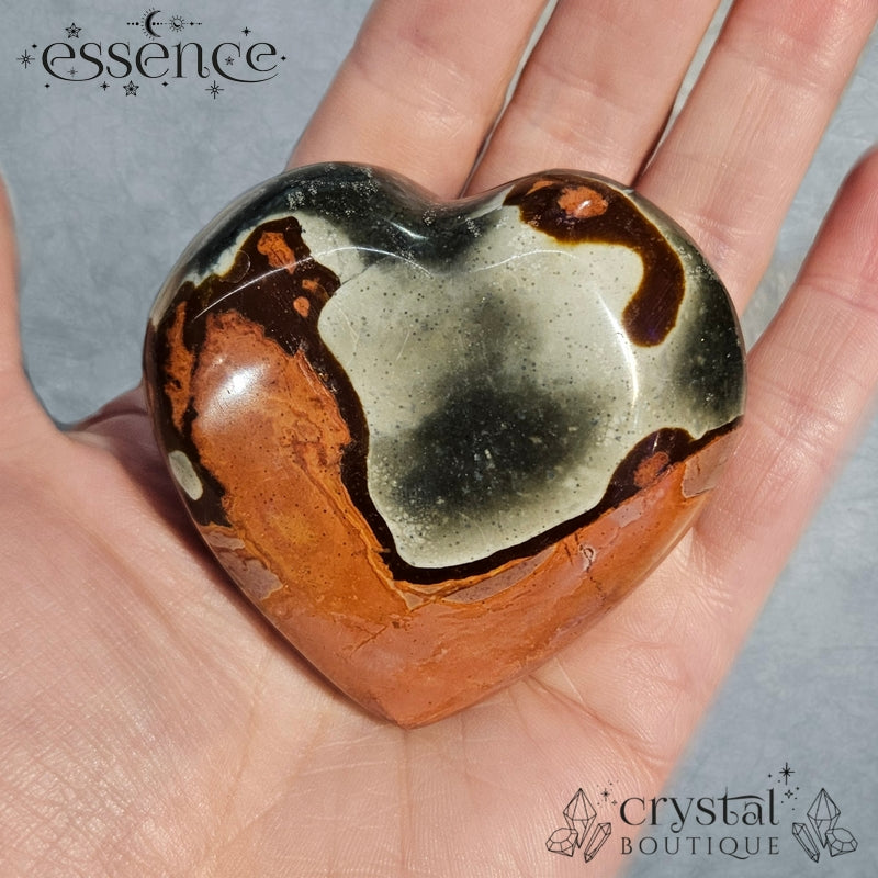 Polychrome Heart Incense Holder