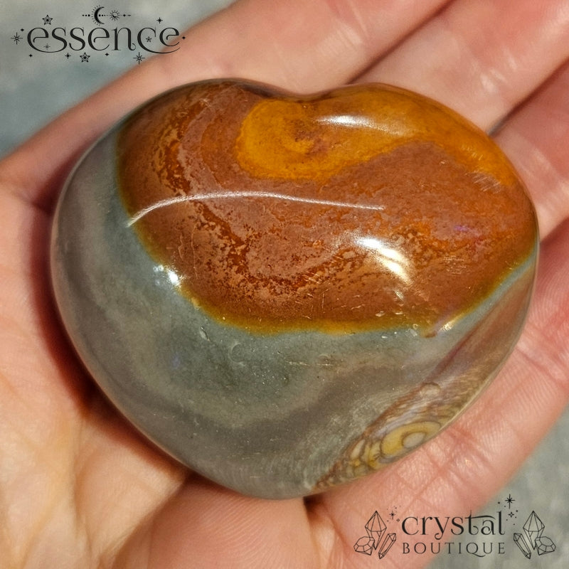 Polychrome Jasper Heart Incense Holder