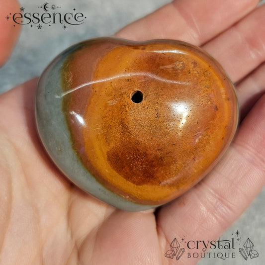 Polychrome Jasper Heart Incense Holder