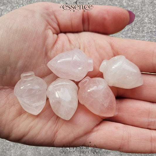 Rose Quartz Acorns