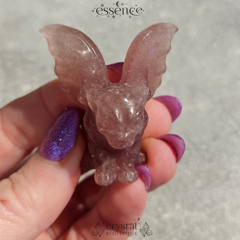 Strawberry Quartz Gargoyle